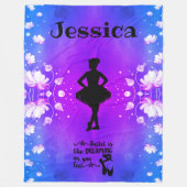 Dance Ballerina Dreaming Fleece Blanket (Vorderseite)