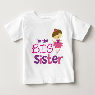 Dance Ballet Big Sister Baby T-shirt