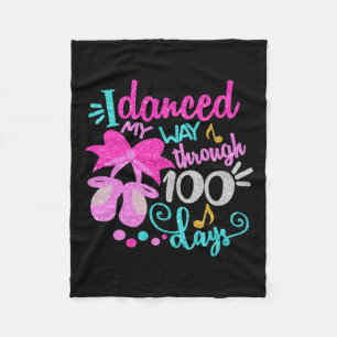 Dance Ballet Girls tanzten meinen Weg durch 100 Ta Fleecedecke
