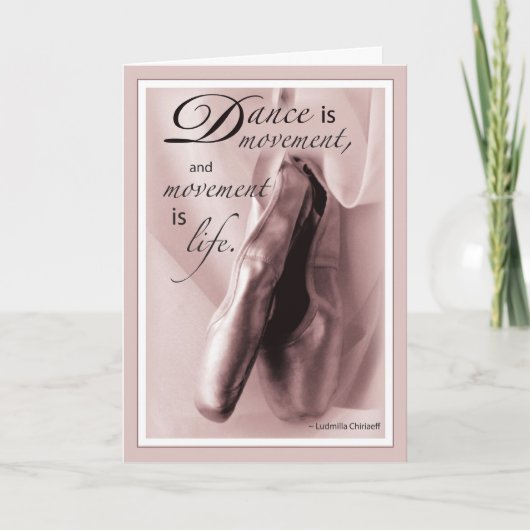 Dance Ballet Herzlichen Glückwunsch Karte (Vorderseite)