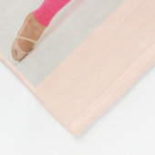 Dance Ballet Pink Gradient 3 Foto Personalisiert Fleecedecke (Ecke)