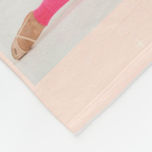 Dance Ballet Pink Gradient 3 Foto Personalisiert Fleecedecke (Ecke)