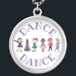 DANCE Ballet Stich Jazz Lyrical Acrobatics Dancer Versilberte Kette<br><div class="desc">Das originelle, handillustrierte Marker- und Pen-and-Tinte-Design der "Tanzklasse" umfasst eine Reihe niedlicher Cartoon-Tänzer. Zu den Tanzstilen zählen Jazz, Akro, stich, Ballett, Hip Hop und lyrisch. Ideal für Tänzer, Studios, Lehrer oder Tanzteam, oder als lustiges Geschenk. Sehen Sie nicht, wonach Sie suchen? Brauchen Sie Hilfe bei der Anpassung? Klicken Sie auf...</div>