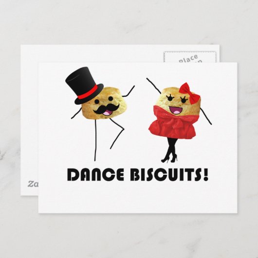 Dance Biscuits!!! Postkarte (Vorne/Hinten)