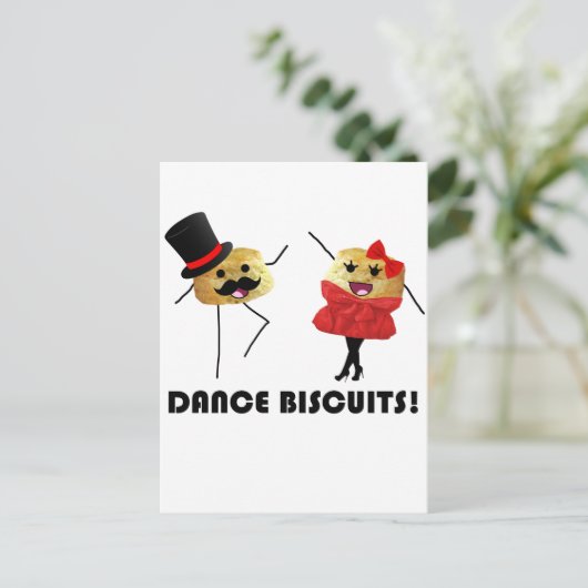 Dance Biscuits!! Postkarte (Stehend Vorderseite)