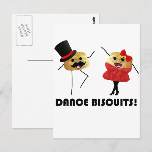 Dance Biscuits!! Postkarte (Vorne/Hinten)