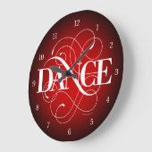 Dance Blühte Large Clock Große Wanduhr (Winkel)