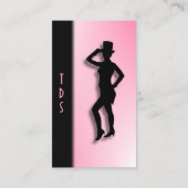Dance Business Card gestochen - Rosa Visitenkarte (Rückseite)