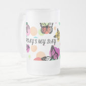 Dance butterflies Garden Mattglas Bierglas (Vorderseite Links)