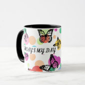 Dance butterflies Garden Tasse (Vorderseite Links)