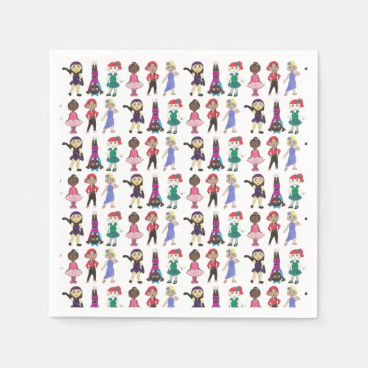 Dance Class Ballet Stich Jazz Lyrical Acro Dancers Serviette (Vorderseite)
