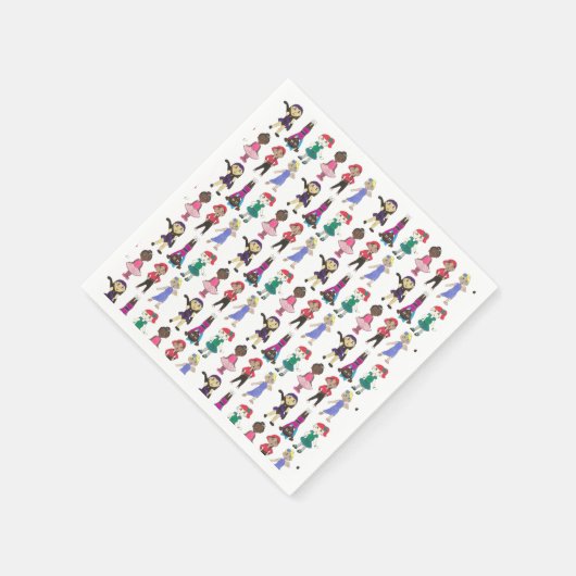 Dance Class Ballet Stich Jazz Lyrical Acro Dancers Serviette (Ecke)