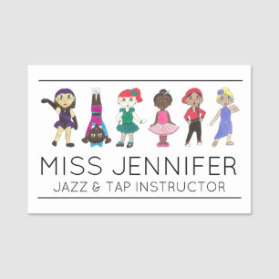 Dance Class Ballet Stich Jazz Lyrical Teacher Namensschild
