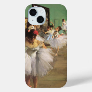 Dance Class by Degas, Vintager Impressionismus Bal iPhone 15 Hülle