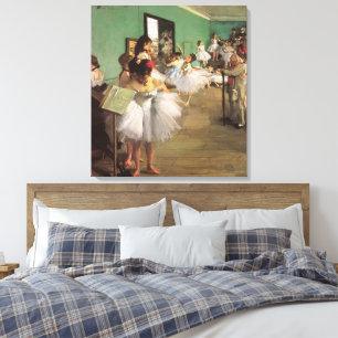 Dance Class by Degas, Vintager Impressionismus Bal Leinwanddruck