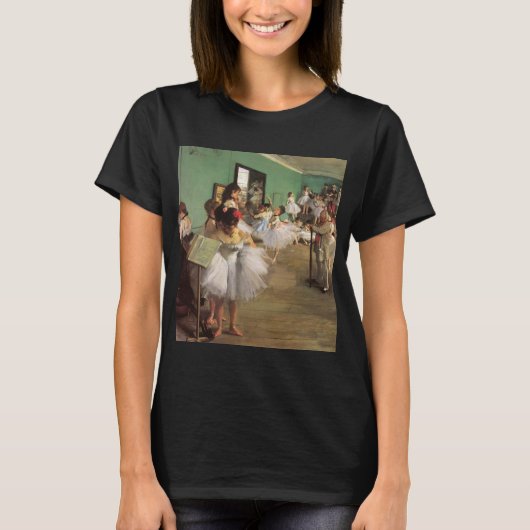 Dance Class by Degas, Vintager Impressionismus Bal T-Shirt (Vorderseite)