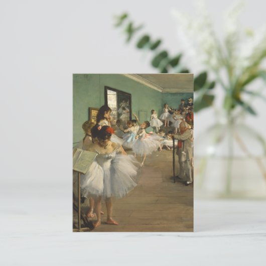 Dance Class Edgar Degas Postkarte (Stehend Vorderseite)