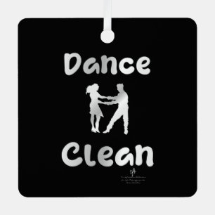 Dance Clean Mexican Silver Sq. Ornament Aus Metall