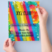 Dance Club Music Party Flyer (Hand)
