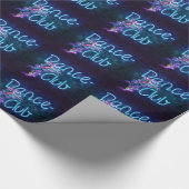 Dance Club Neon Party Dancer Geschenkpapier (Ecke)