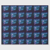 Dance Club Neon Party Dancer Geschenkpapier (Flach)