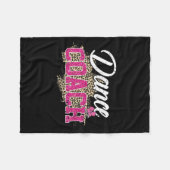 Dance Coach Leopard Funny Dancing Coach Mutter D Fleecedecke (Vorderseite (Horizontal))