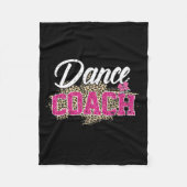 Dance Coach Leopard Funny Dancing Coach Mutter D Fleecedecke (Vorderseite)