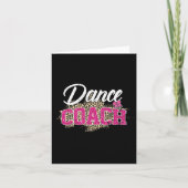 Dance Coach Leopard Funny Dancing Coach Mutter D Karte (Vorderseite)