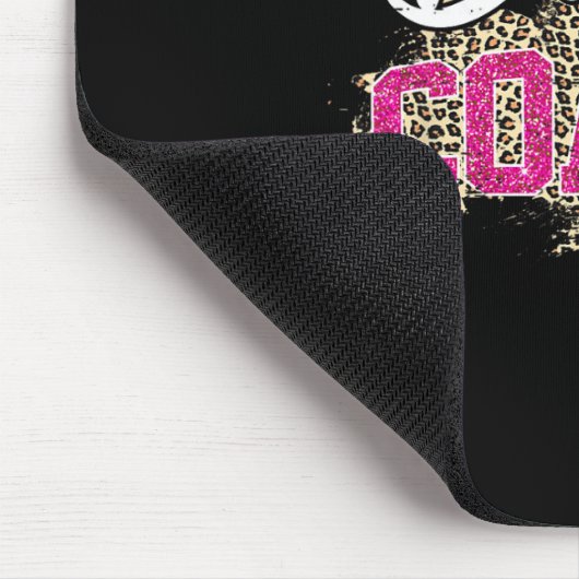 Dance Coach Leopard Funny Dancing Coach Mutter D Mousepad (Ecke)