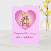 Dance Competition Herzlichen Glückwunsch Card Karte (Gelbe Blume)