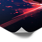 Dance cool hip hop girl poster (Ecke)