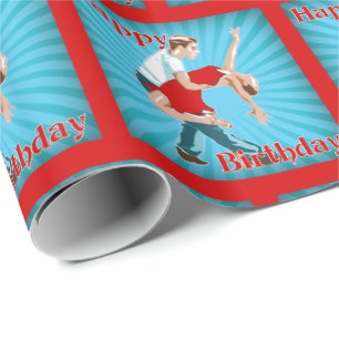 Dance Couple Happy Birthday Geschenkpapier