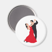 Dance couple magnet (Vorderseite/Rückseite)