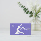 Dance Custom Color Business Cards Visitenkarte (Stehend Vorderseite)