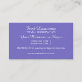 Dance Custom Color Business Cards Visitenkarte (Rückseite)