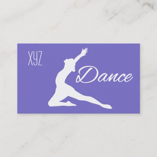 Dance Custom Color Business Cards Visitenkarte (Vorderseite)