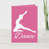 DANCE Custom Color & Text Grußkarten Karte (Vorderseite)