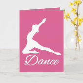DANCE Custom Color & Text Grußkarten Karte (Gelbe Blume)