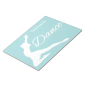 DANCE Custom Monogramm & Color Notizblock (angewinkelt)