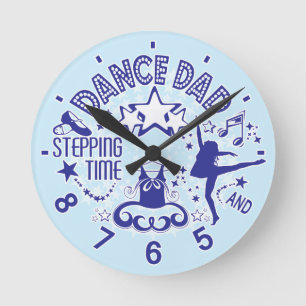 Dance Dad Clock Runde Wanduhr
