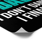 Dance Dad I Don't Dance I Finance - Funny Dad Sayi Poster (Ecke)