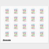 Dance Dance Colorful Stylish Grudge Runder Aufkleber (Blatt)