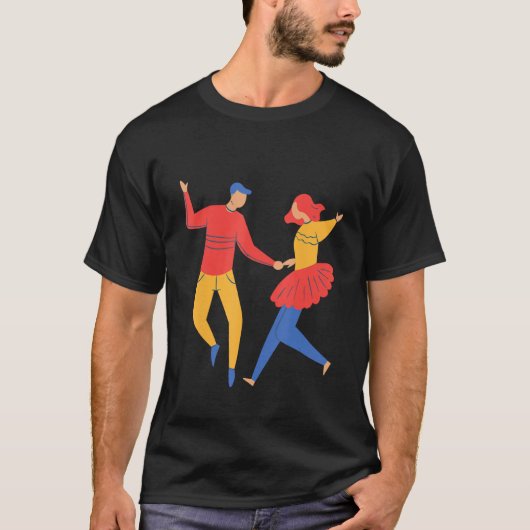 Dance Dancer Dancing Couple Dance Dance Class Cute T-Shirt (Vorderseite)