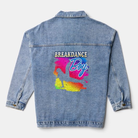 Dance Dancing Breakdance Boy 8 Jeansjacke (Rückseite)