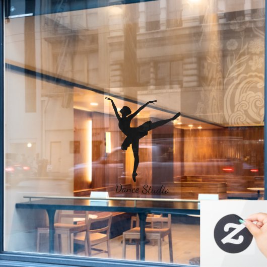 Dance Dancing Design Window Cloning Fensteraufkleber (Café-Fenster)