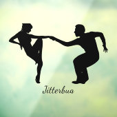 Dance Dancing Design Window Cloning Fensteraufkleber (Blatt 3)