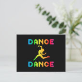 Dance Dancing Party Music Dancer Gift Idee Postkarte (Stehend Vorderseite)