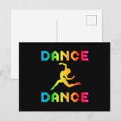Dance Dancing Party Music Dancer Gift Idee Postkarte (Vorne/Hinten)