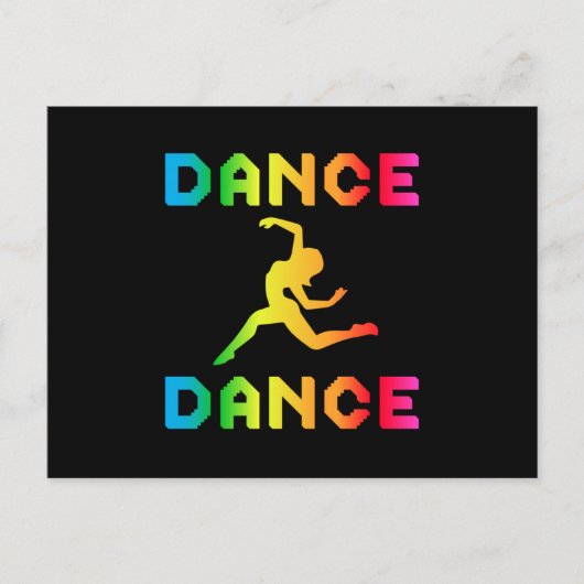 Dance Dancing Party Music Dancer Gift Idee Postkarte (Vorderseite)