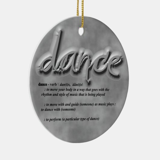 Dance Definition Keramik Ornament (Rechts)